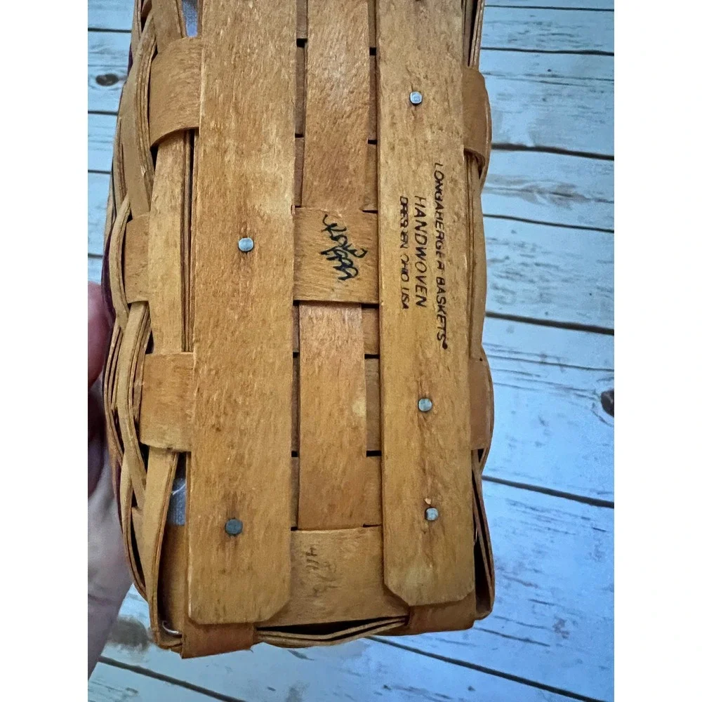 Longaberger Bee Basket Brown 1999 Building Tomorrow Together Small 7.5in